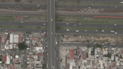 vista aérea drone 2, avenida central ecatepec ciudad de méxico