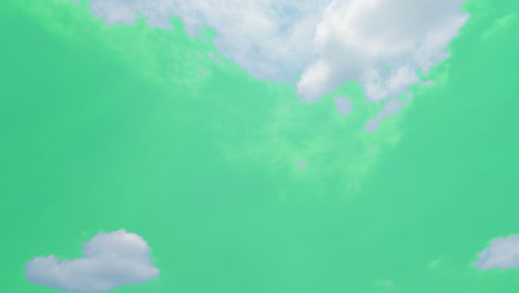 green screen of moving white clouds with 4k resolution.