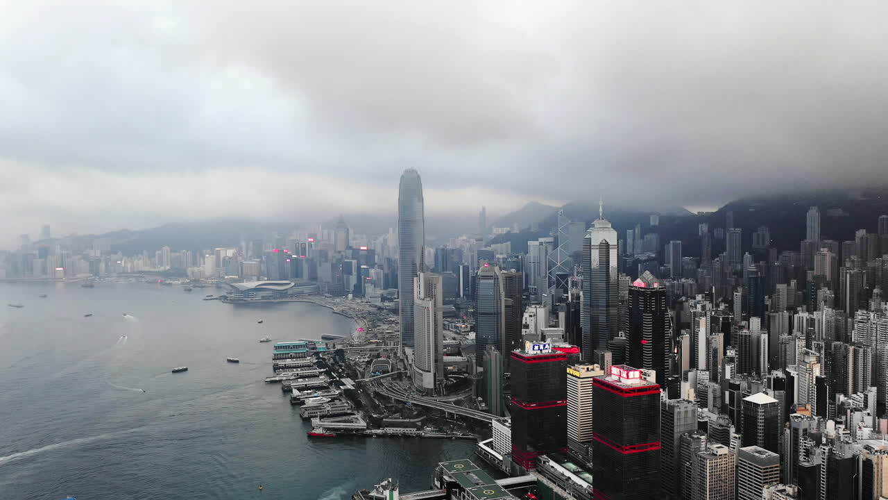 It's a cloudy day in Hong Kong
