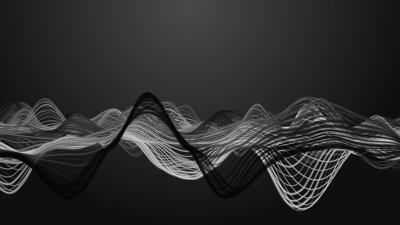 animación mágica con objeto de onda de partículas en cámara lenta y espacio para texto, 4096x2304 bucle 4k