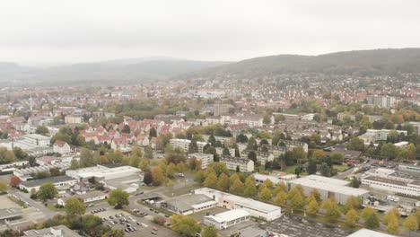 luftaufnahmen von northeim en niedersachsen, deutschland, europa