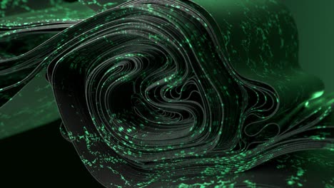 rollo de tela verde abstracto