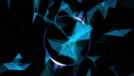 animación de la exploración del alcance sobre formas sobre fondo negro