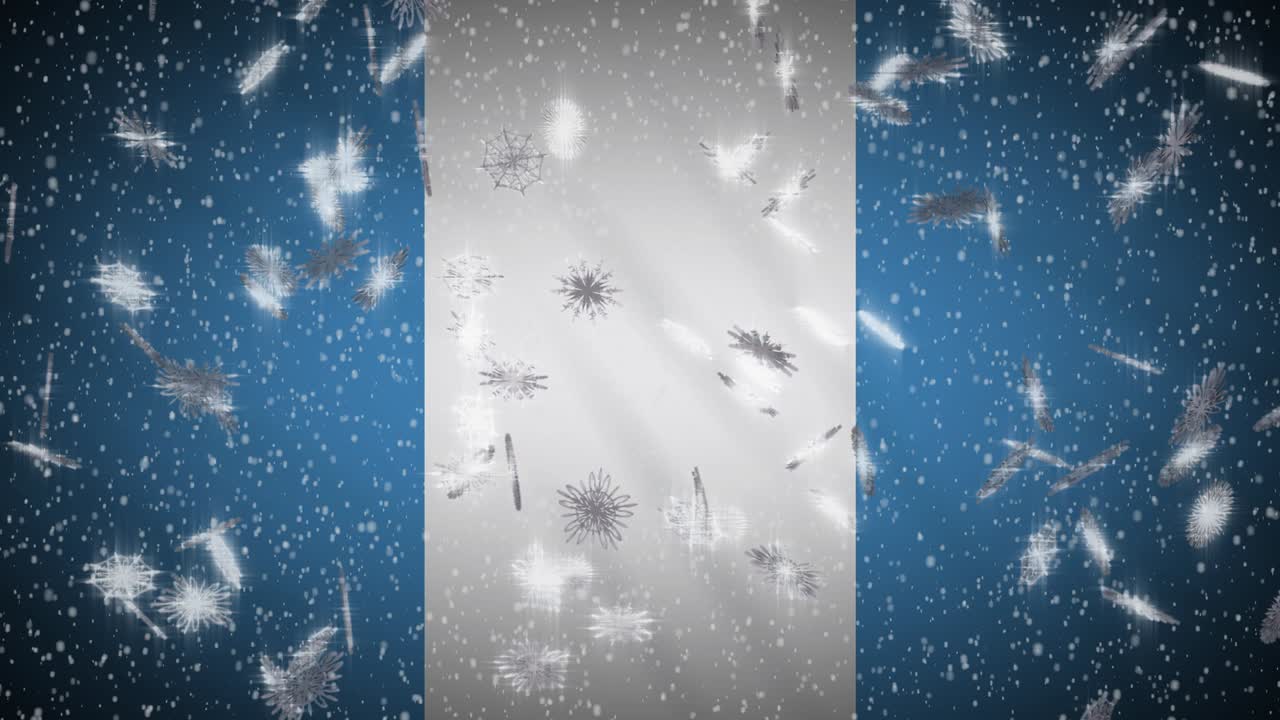 과테말라의 발은 눈이 내리는, 새해와 크리스마스 배경,