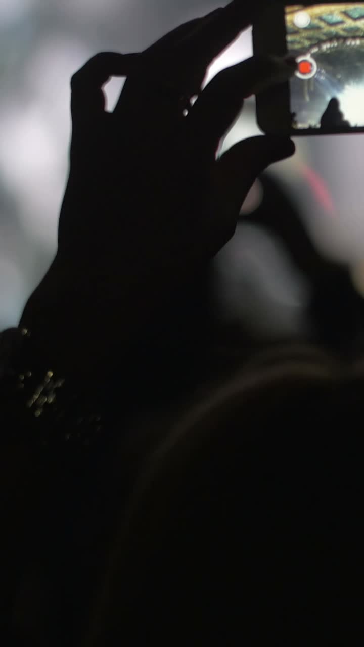 Concert filmed with a phone