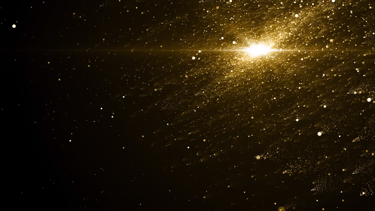입자 금 반이는 보케상 먼지 추상적인 배경 루프