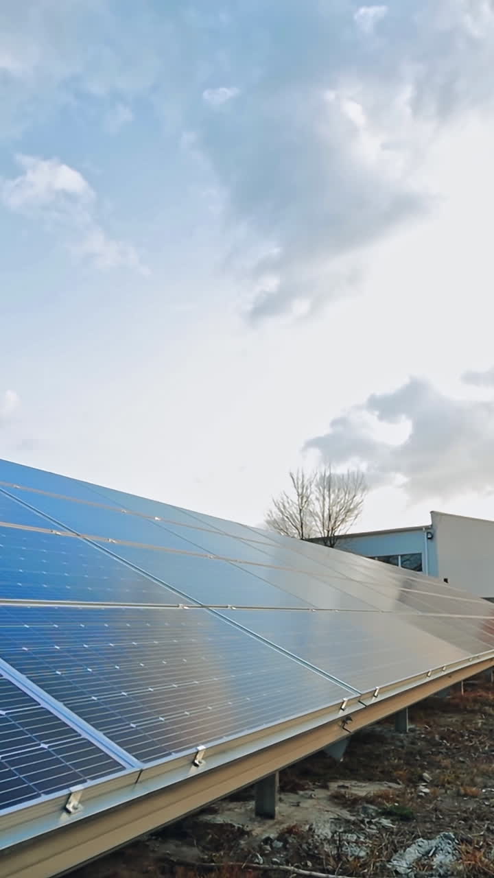 Photovoltaic plates for solar energy. Background of photovoltaic modules for renewable energy