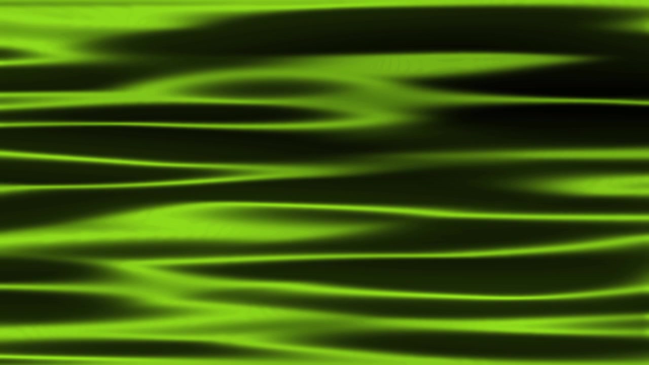 Sfondo animato con onde astratte verde vibrante