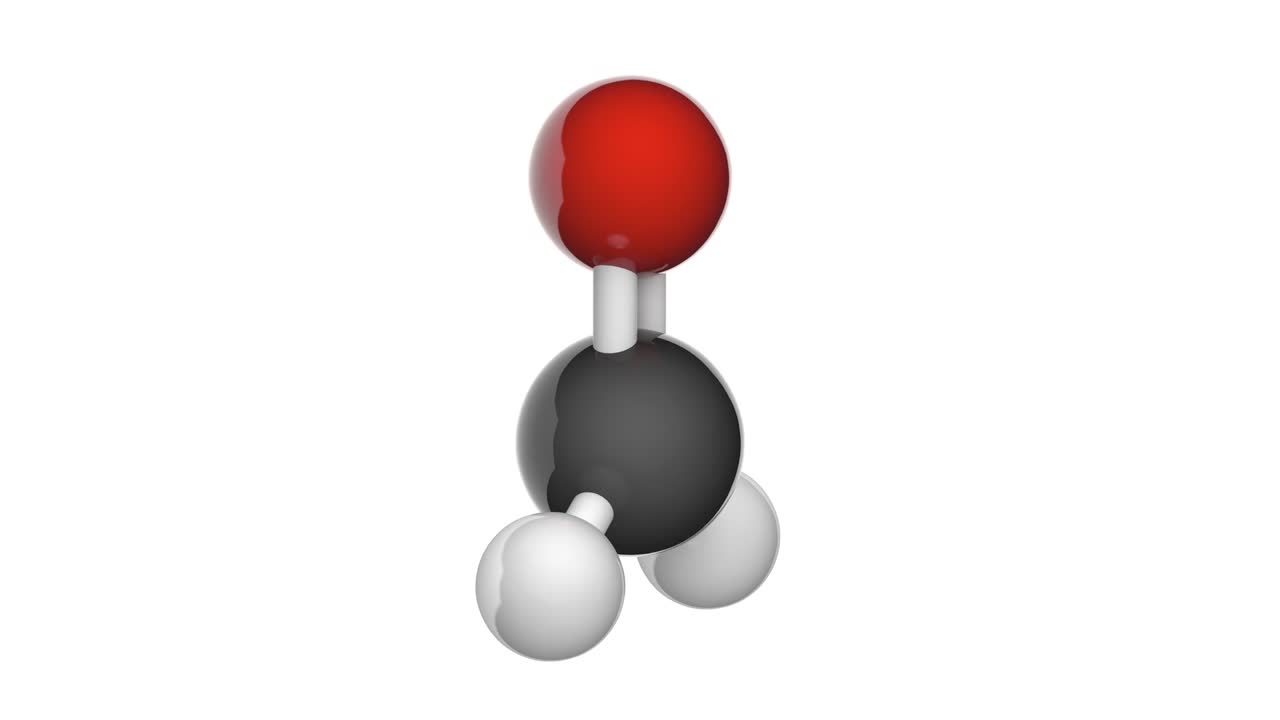 formaldehído. fórmula h2co. bucle sin costuras.