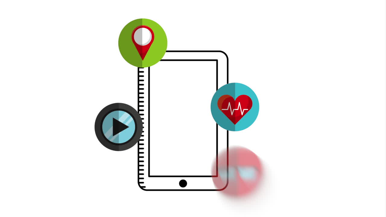 aplicación móvil con características de salud y ubicación