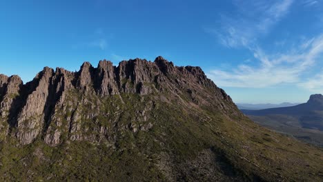 4K60 Epic Mountain Range in Tasmania, Australia. The Cradle Mountain Area, World Heritage Site