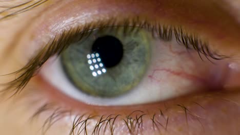 close-up of a blue eye