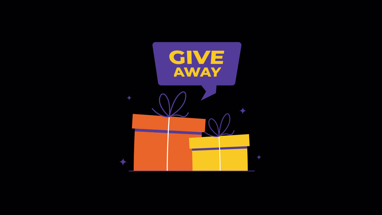 Give Away Promotion with Animated Gift Boxes