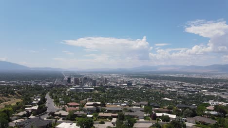 aerial view- salt lake city utah