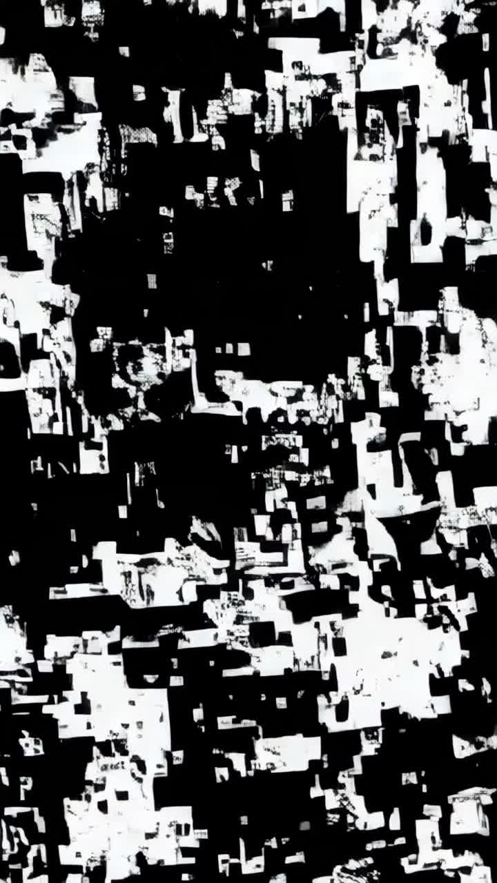 Abstract Geometric Cityscape Pattern