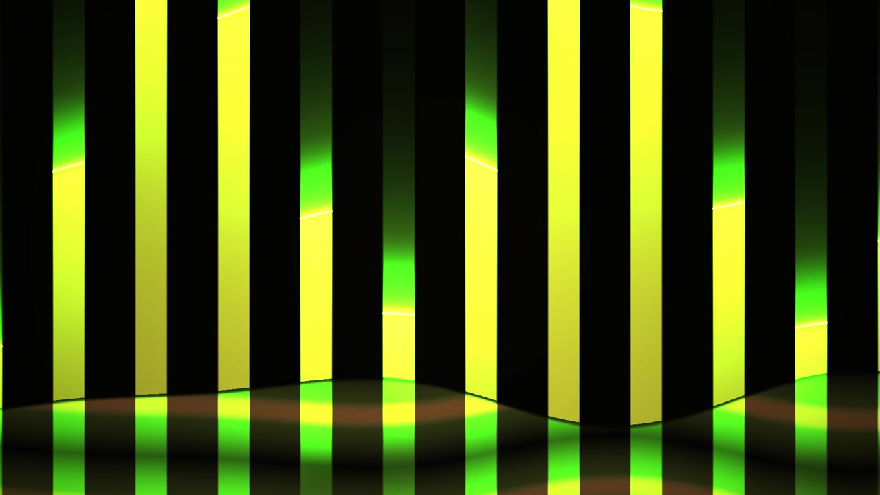 Abstract Digital Equalizer Bars with Reflection