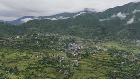 beautiful landscape scenery of nepal.
