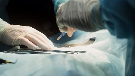 surgical procedure in an operating room