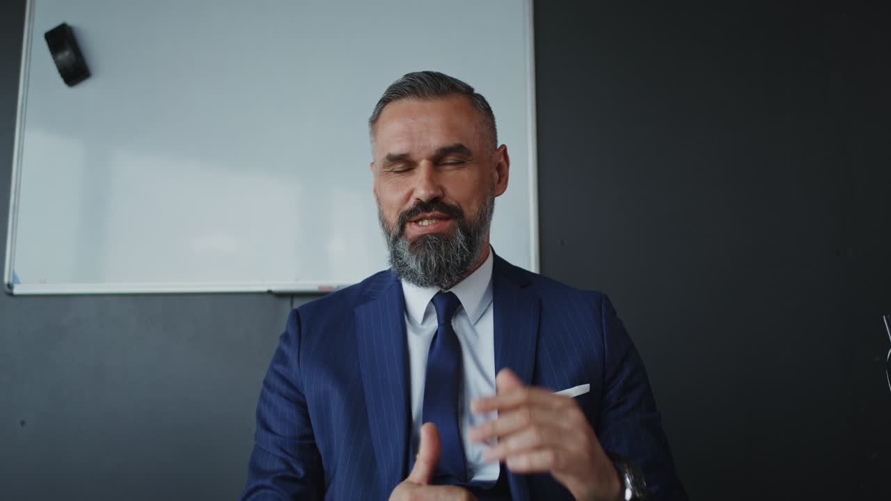 Businessman in Meeting