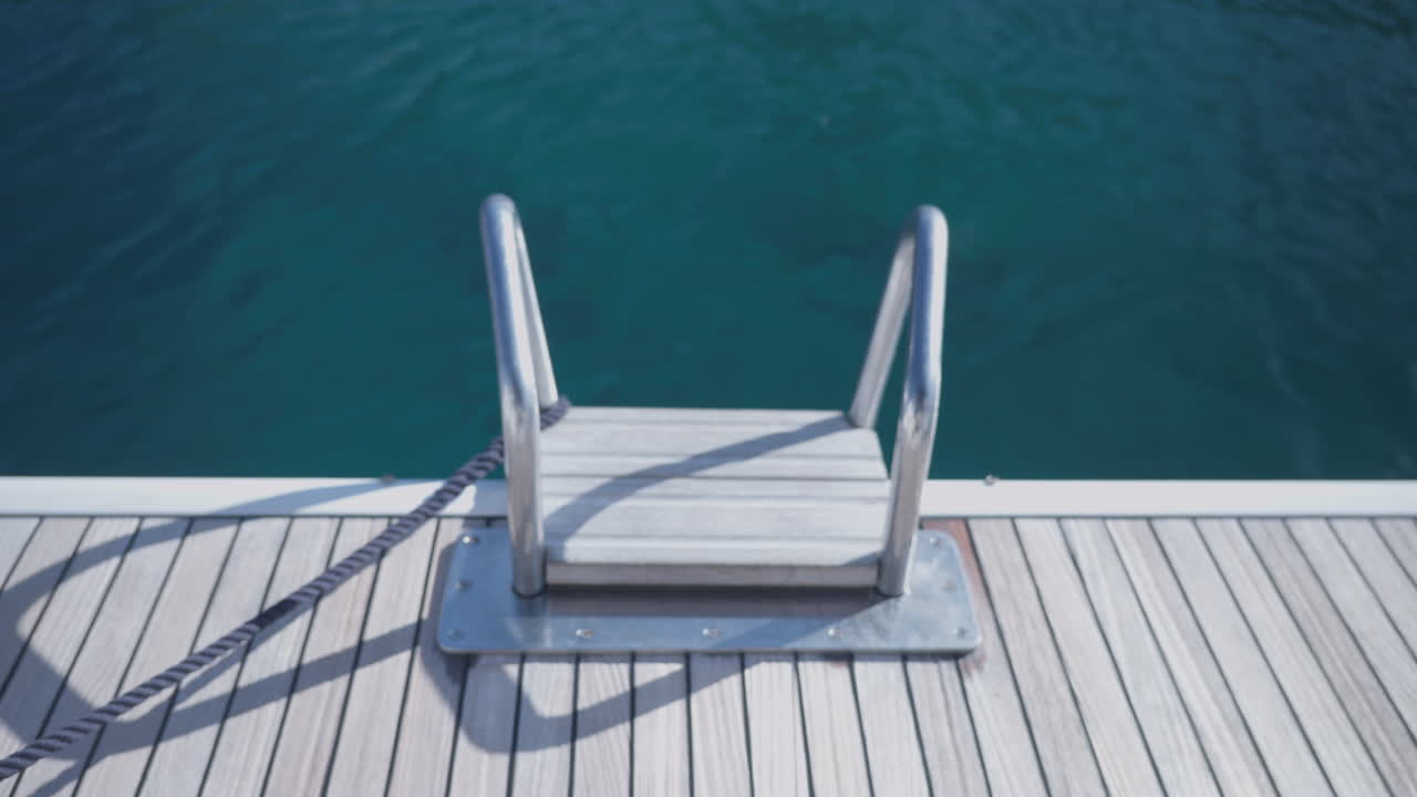 view from a yacht at sea in lefkada, greece
