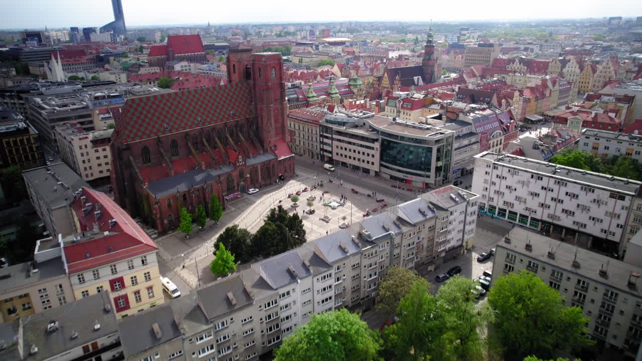 ciudad vieja de wroclaw en el verano de polonia