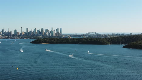 sydney skyline aerial shot watsons bay