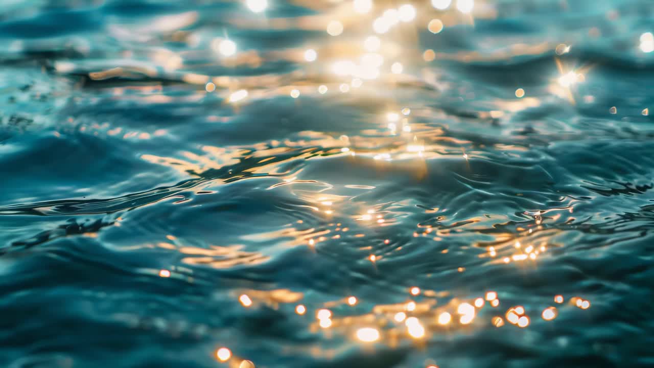 Rippled Water Surface at Sunrise/Sunset