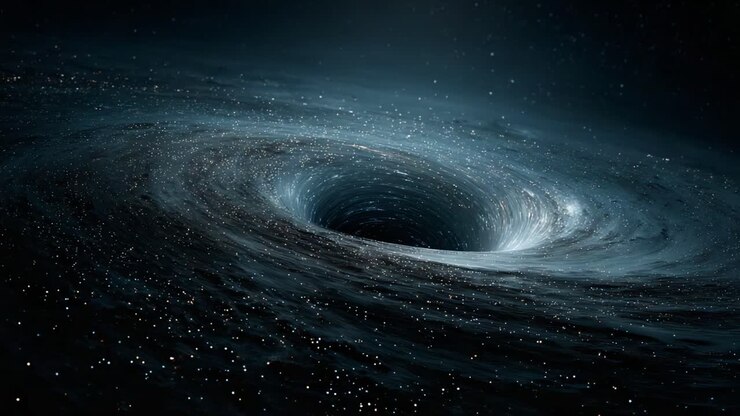 A breathtaking visual representation of a black hole, showcasing the cosmic mystery and gravitational pull that captivates scientists and enthusiasts alike