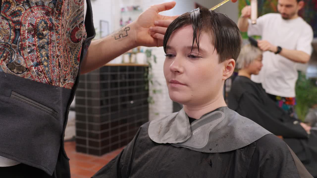 Haircut at a Hair Salon