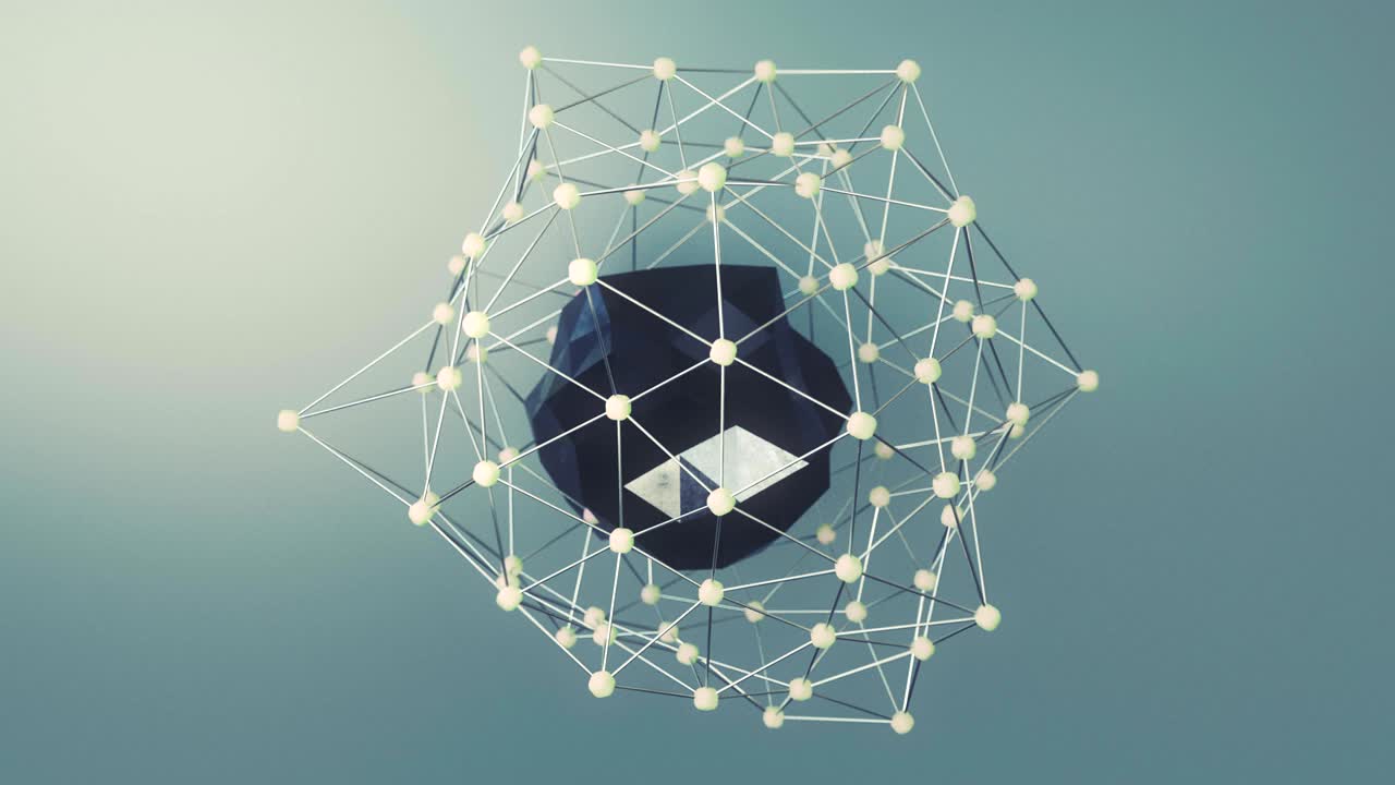 추상 과학 및 기술 애니메이션