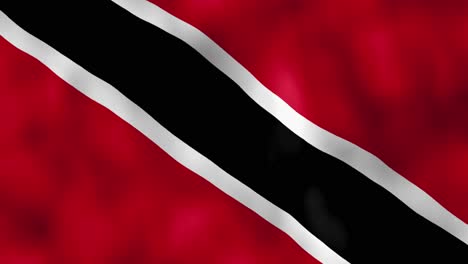 trinidadian flag waving in the wind