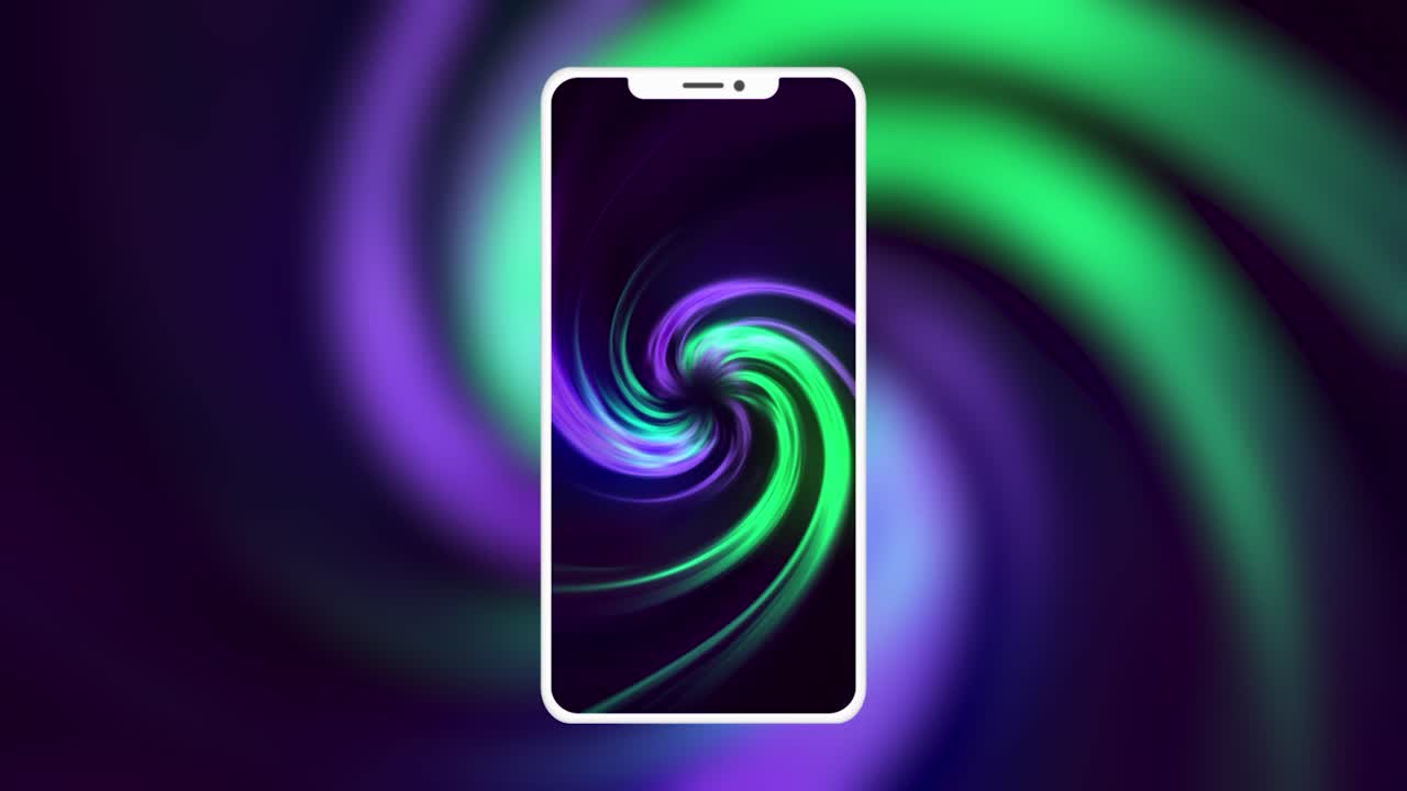 Sfondo Astratto per Telefono con Design a Spirale