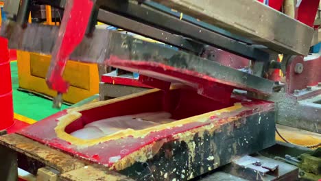 productieproces van schuimrubber