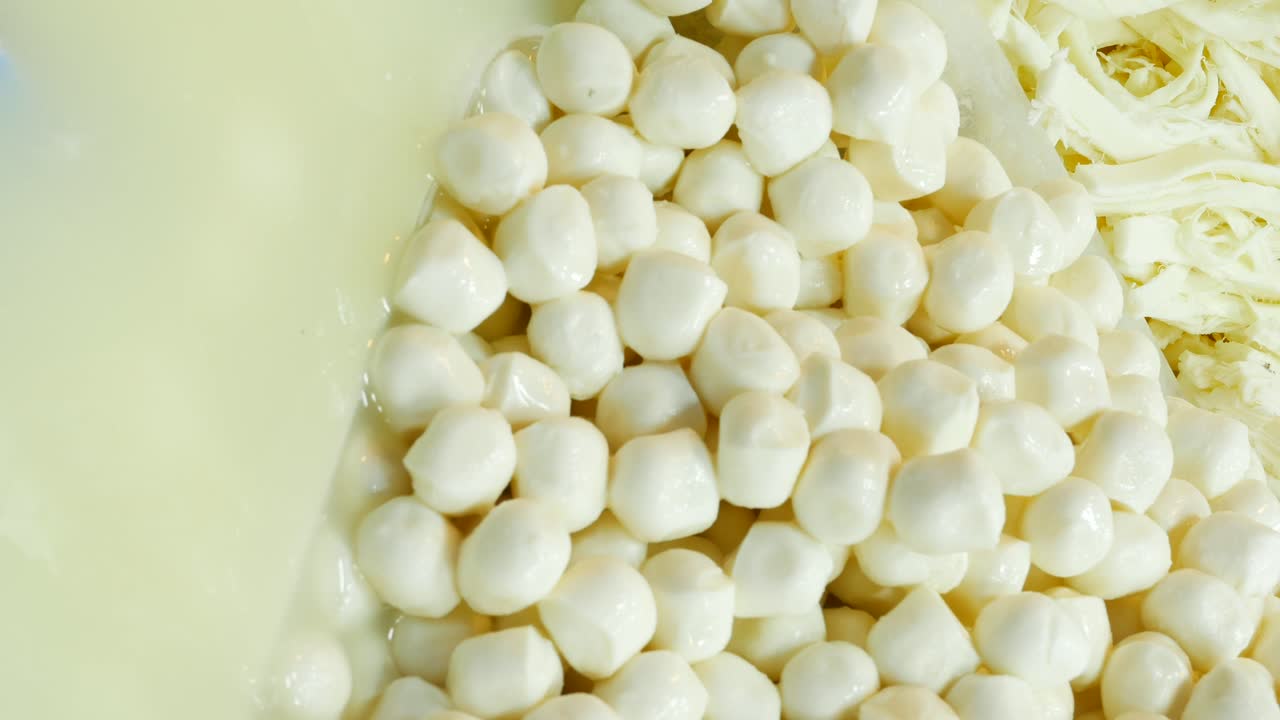 Pile of White Cheese Balls