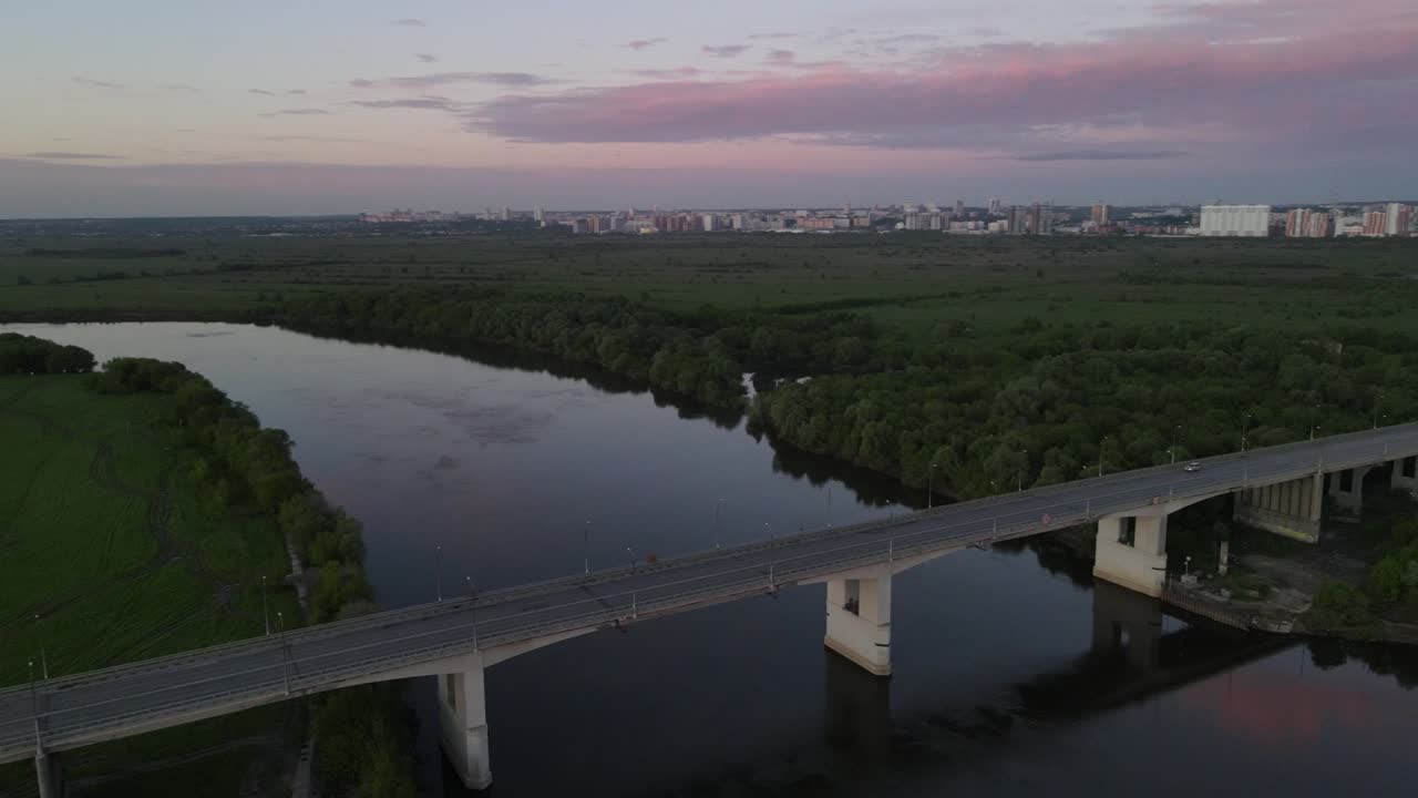 강 과 풍경 의 공중 사진