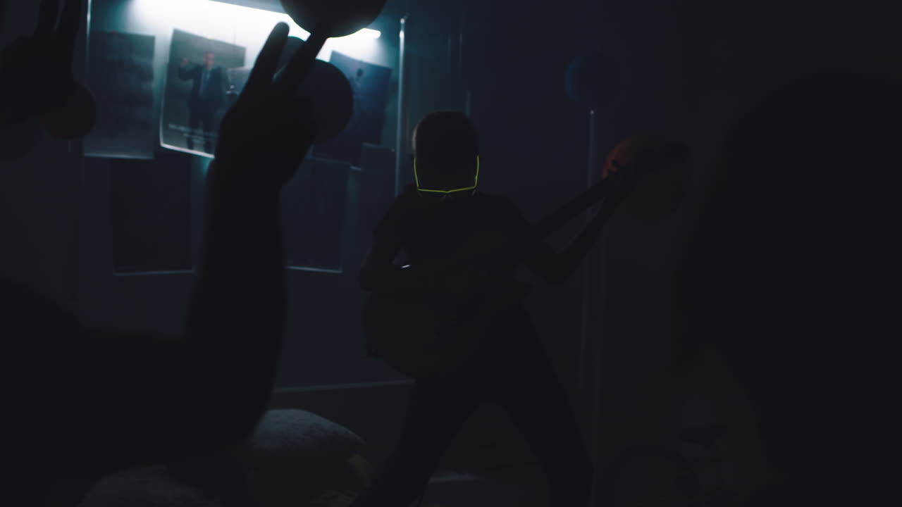 Kid Rocking Out in His Room