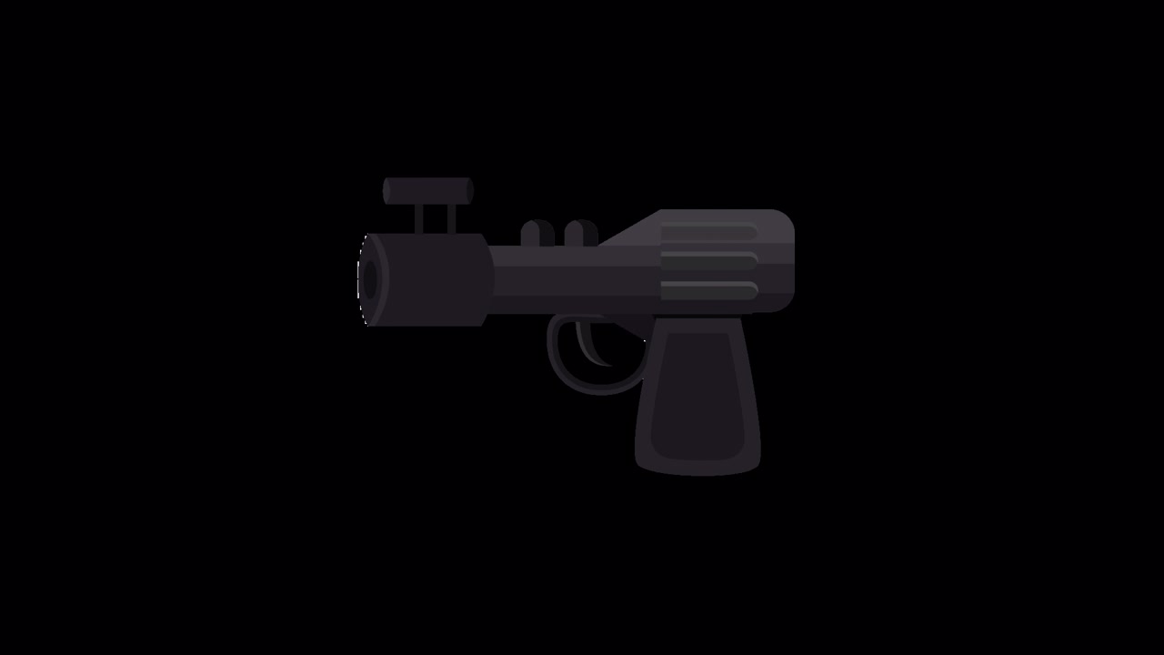 Animated Handgun Assembling Piece by Piece