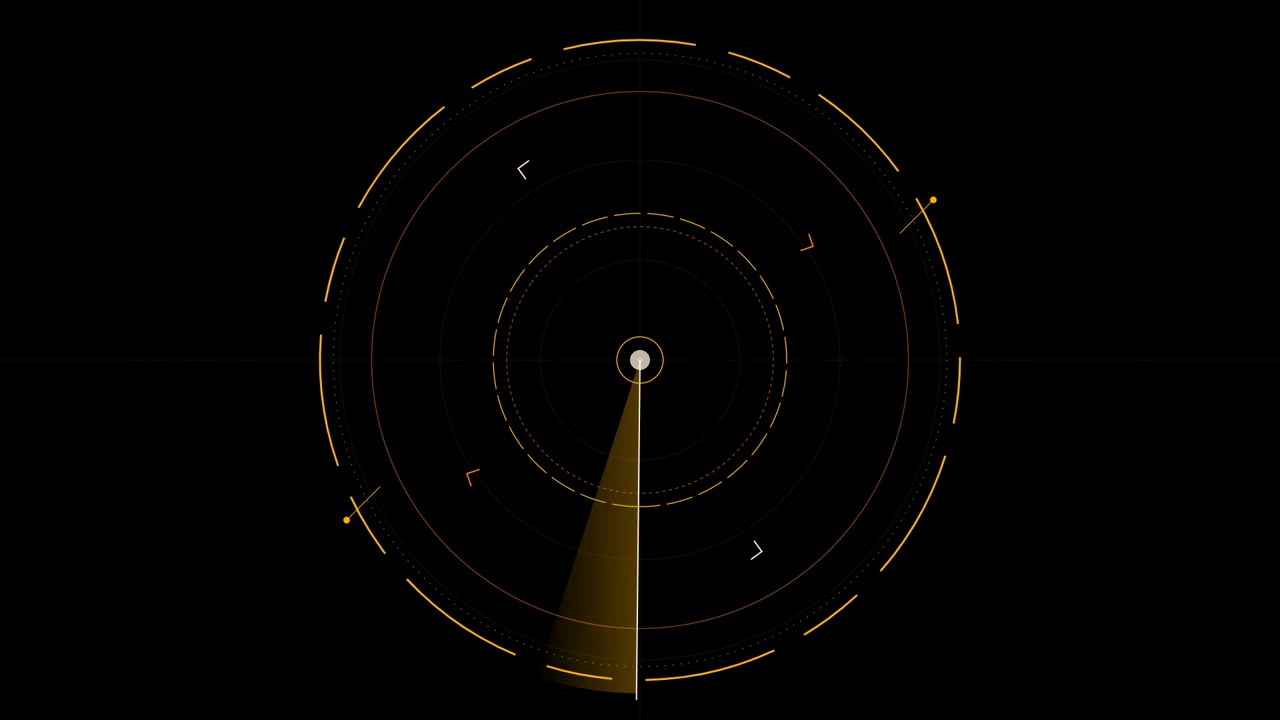 Interfaccia di scanner radar digitale con fascio rotante