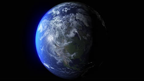 galaxy, world and zoom of earth in space