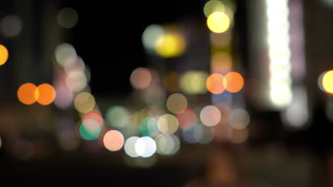 noche bokeh calle de la ciudad borroso fondo de luz cálida