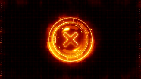 futuristic sports game loop animation. versus fight background. radar neon digital display. x target mark. game control interface element. battle fight sports competition.