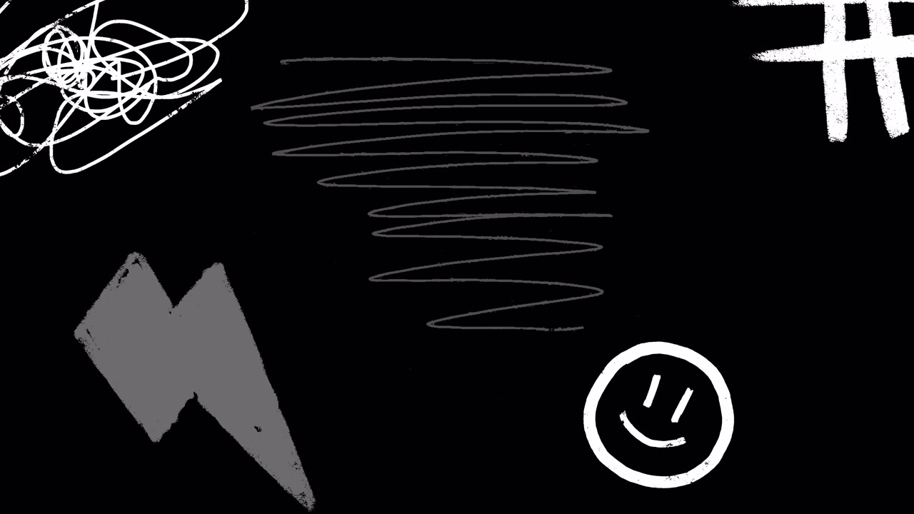 Dynamic Hand Drawn Graphic Elements Animation Loop