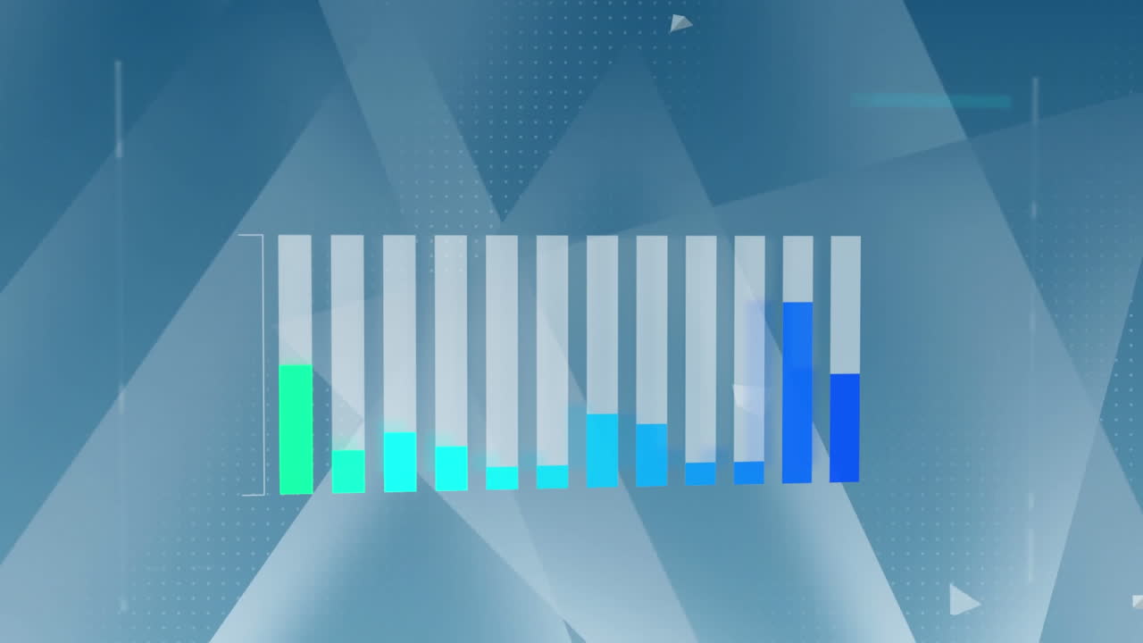 barras y triángulos de colores