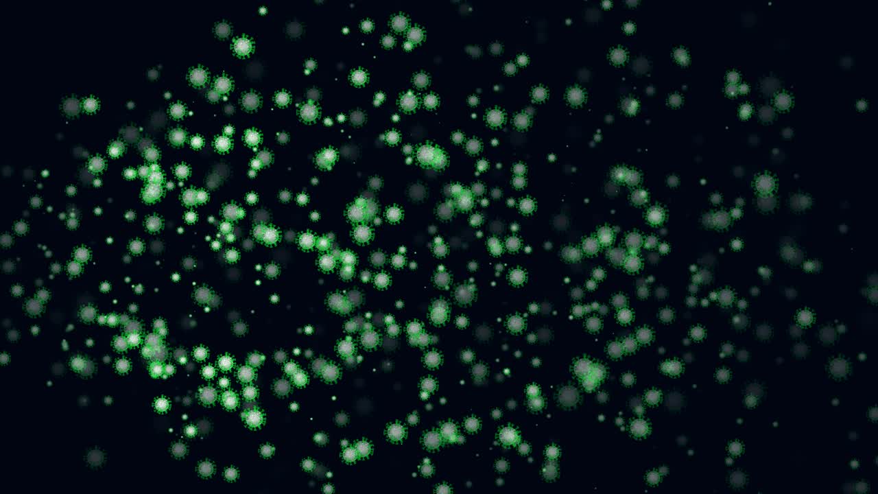 Attack of Corona-virus (COVID-19) medical animated background,