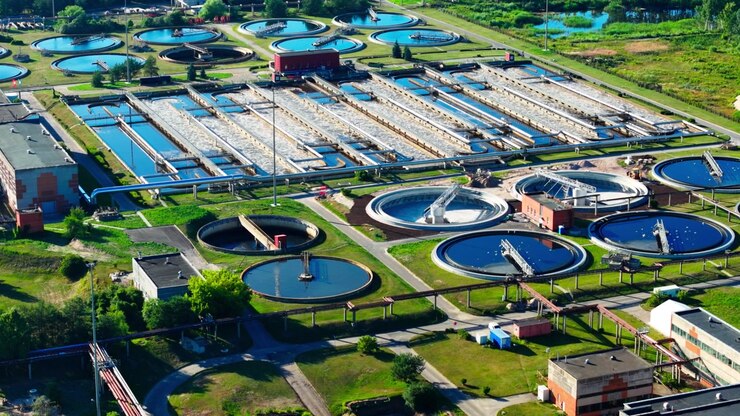 Riga wastewater treatment facility, climate adaptation water management
