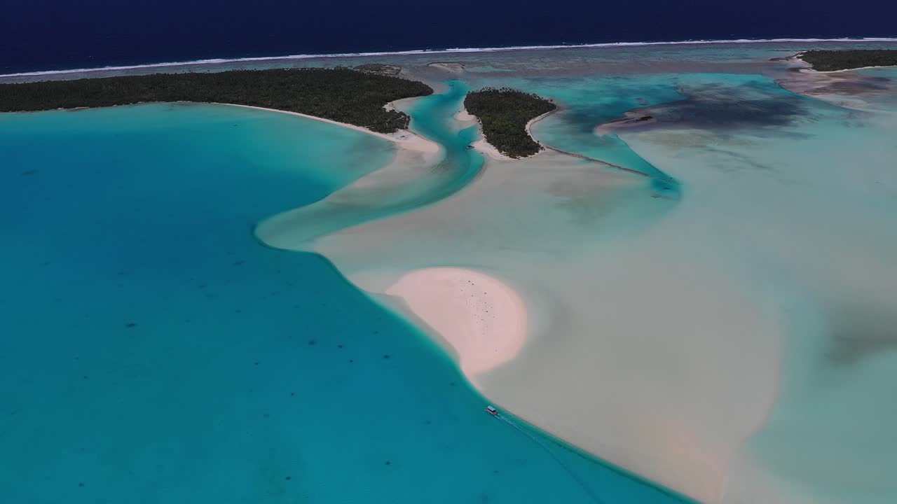 остров кука - остров один фут видео с дрона с высоты 500 метров