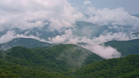 mist and sky converge in a graceful aerial ballet over the smokies