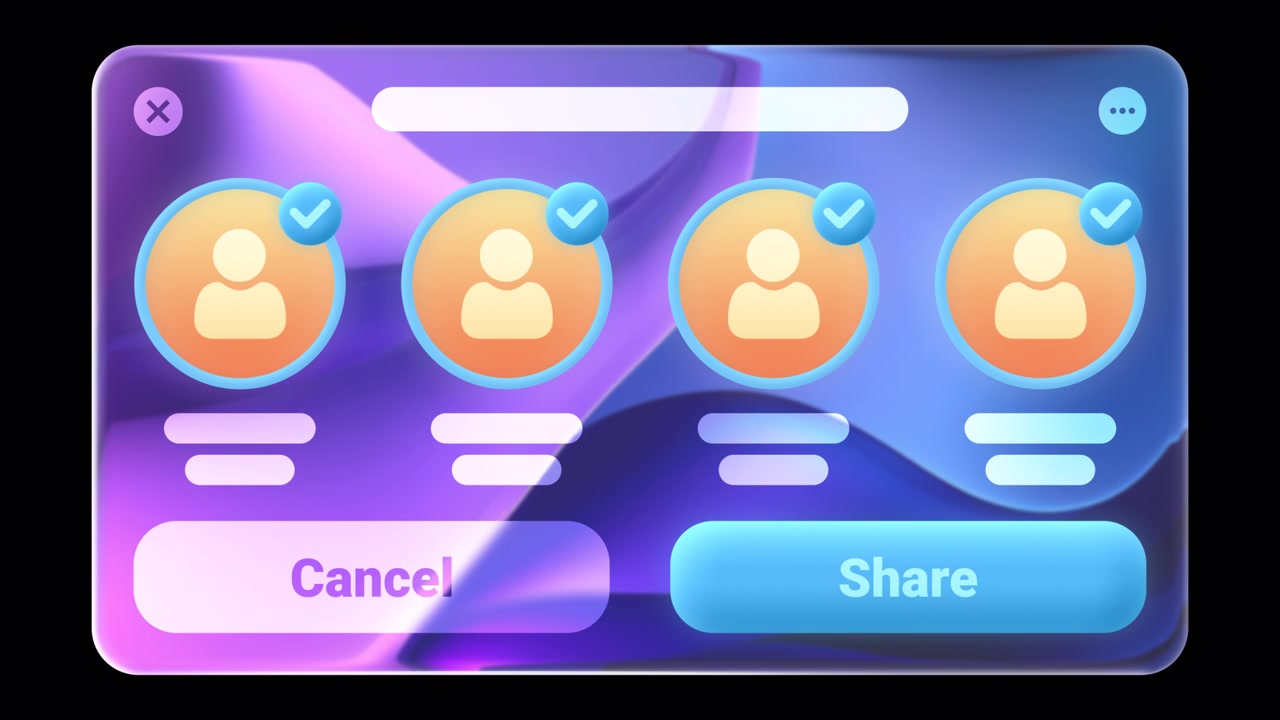Share User Interface Animation