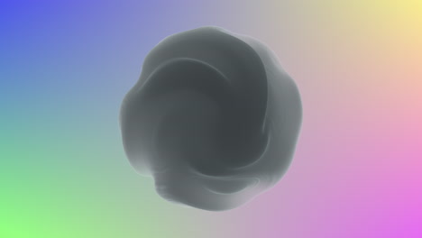 Mesmerizing black and white spiral on vibrant rainbow background