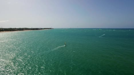 Windsurf-and-kitesurf-at-Cabarete,-Dominican-Republic